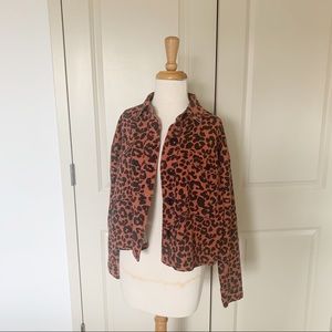 Mustard Seed Leopard Print Jacket